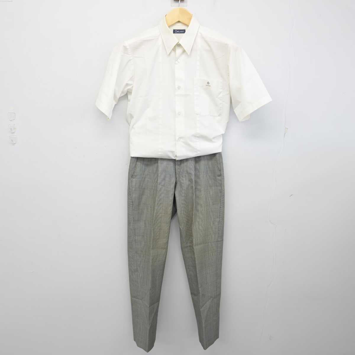 【中古】神奈川県 山手学院高等学校 男子制服 2点 (シャツ・ズボン) sf053839