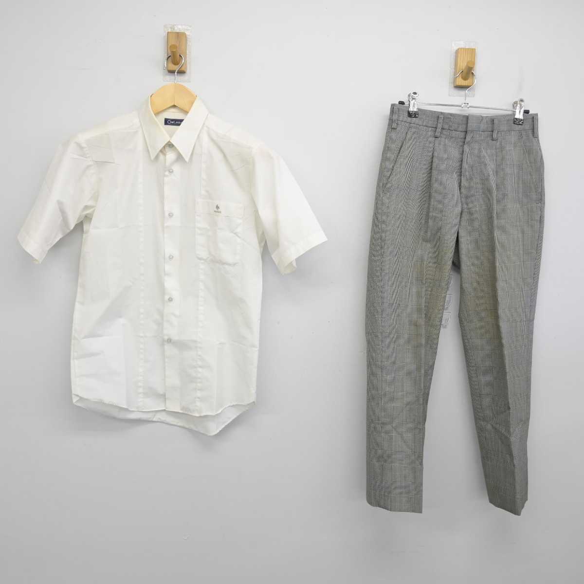 【中古】神奈川県 山手学院高等学校 男子制服 2点 (シャツ・ズボン) sf053839