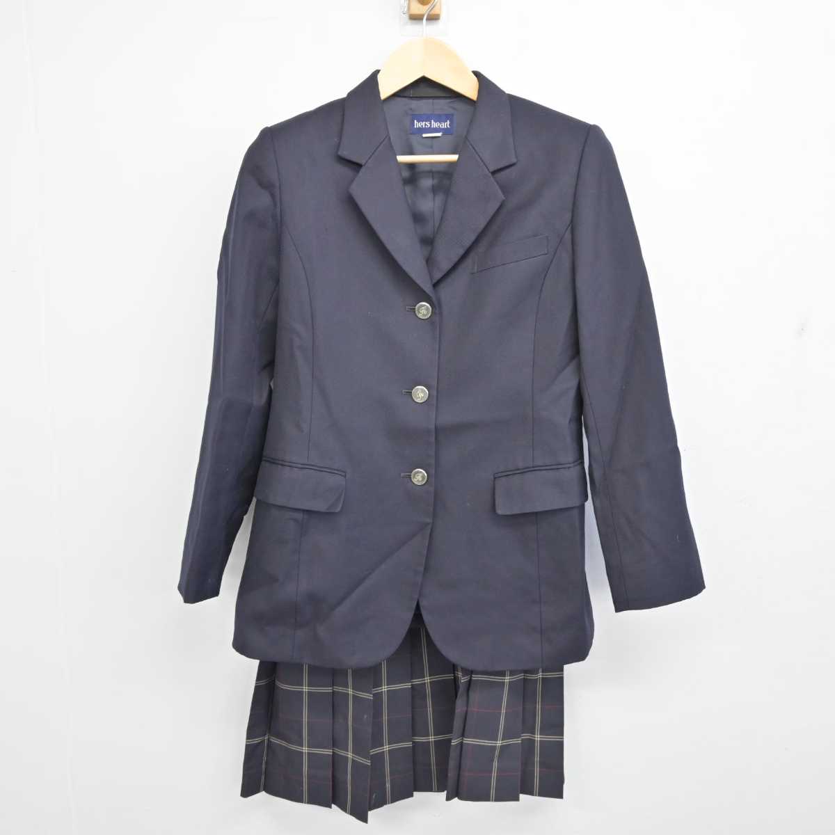 【中古】東京都 駒澤大学高等学校 女子制服 3点 (ブレザー・スカート・スカート) sf053847