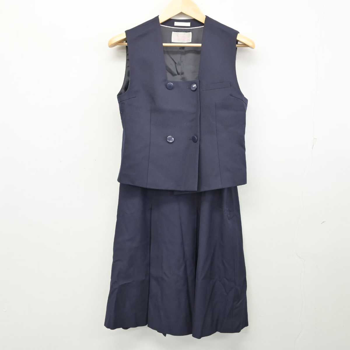 【中古】埼玉県 所沢北高等学校 女子制服 5点 (ブレザー・ベスト・スカート) sf053864