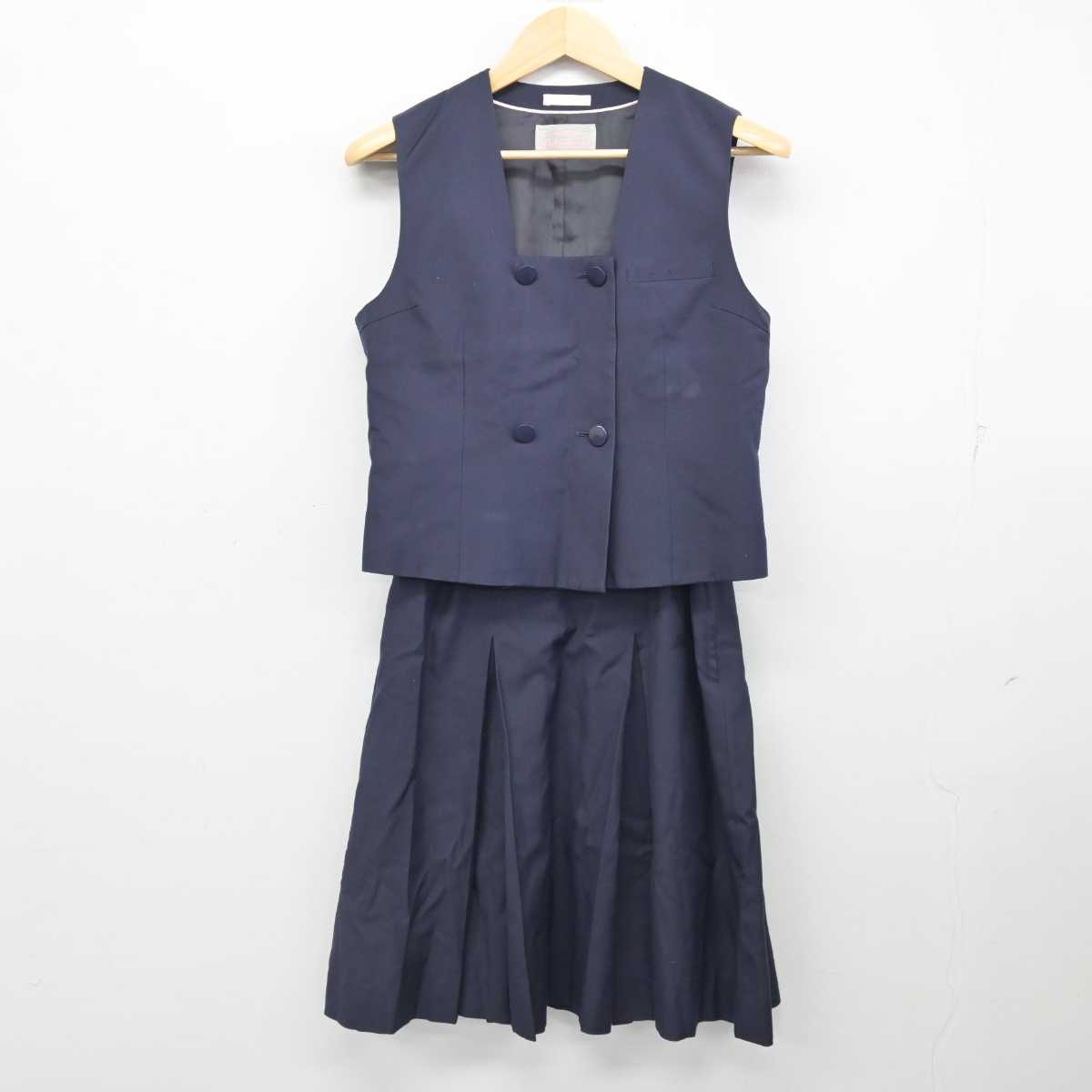 【中古】埼玉県 所沢北高等学校 女子制服 2点 (ベスト・スカート) sf053865