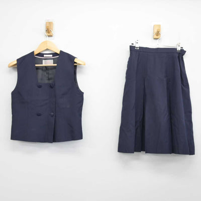 【中古】埼玉県 所沢北高等学校 女子制服 2点 (ベスト・スカート) sf053865