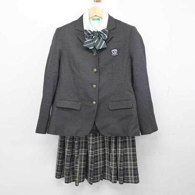 【中古】千葉県 植草学園大学附属高等学校 女子制服 5点 (ブレザー・シャツ・スカート) sf053872