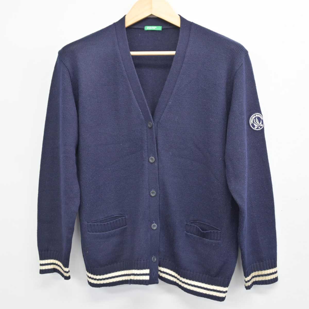 【中古】千葉県 植草学園大学附属高等学校 女子制服 3点 (ニット・シャツ・スカート) sf053873