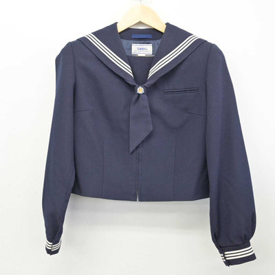 【中古】千葉県 鎌ケ谷市立第五中学校 女子制服 3点 (セーラー服・ジャンパースカート) sf053876