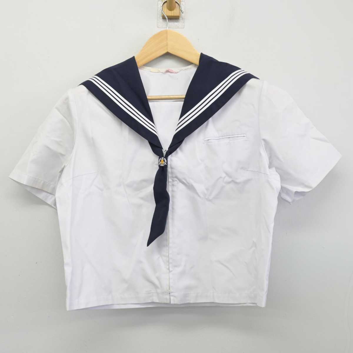 【中古】千葉県 鎌ケ谷市立第五中学校 女子制服 3点 (セーラー服・スカート) sf053878