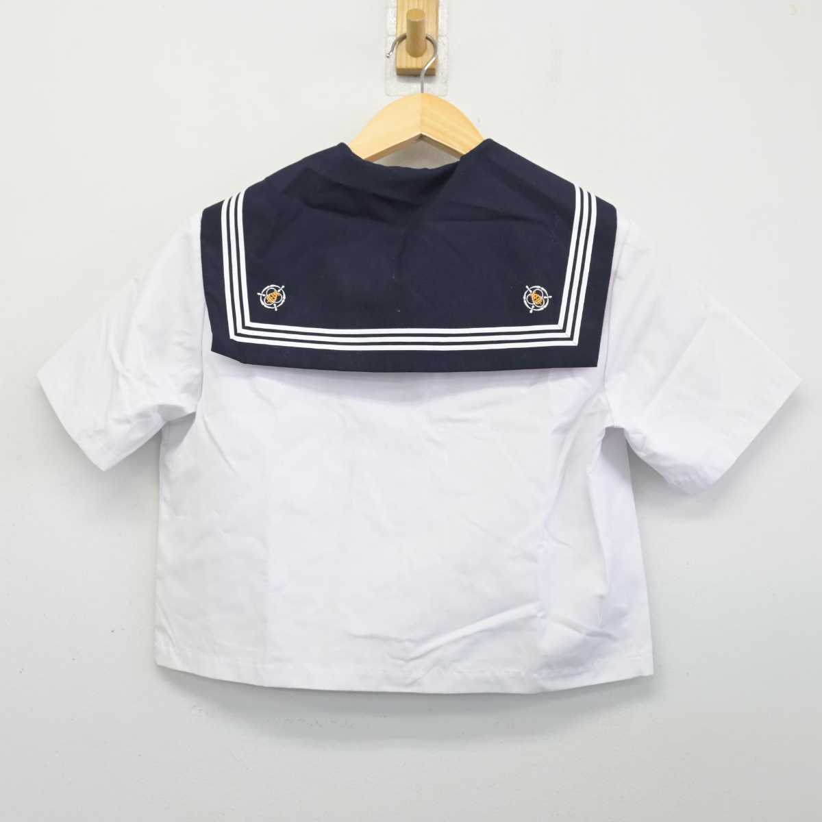 【中古】千葉県 鎌ケ谷市立第五中学校 女子制服 3点 (セーラー服・スカート) sf053879