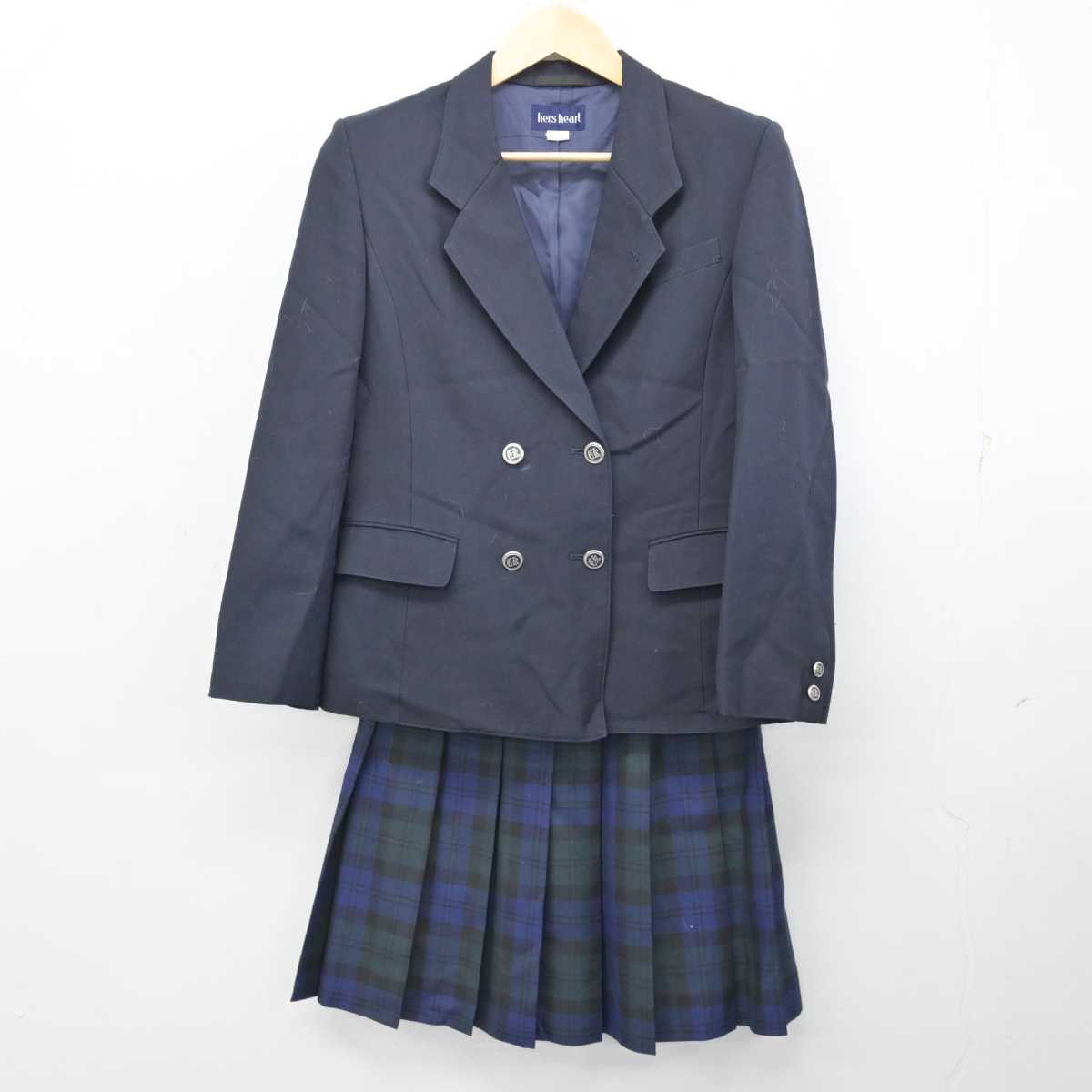 【中古】千葉県 千葉敬愛高等学校 女子制服 3点 (ブレザー・スカート・スカート) sf053886