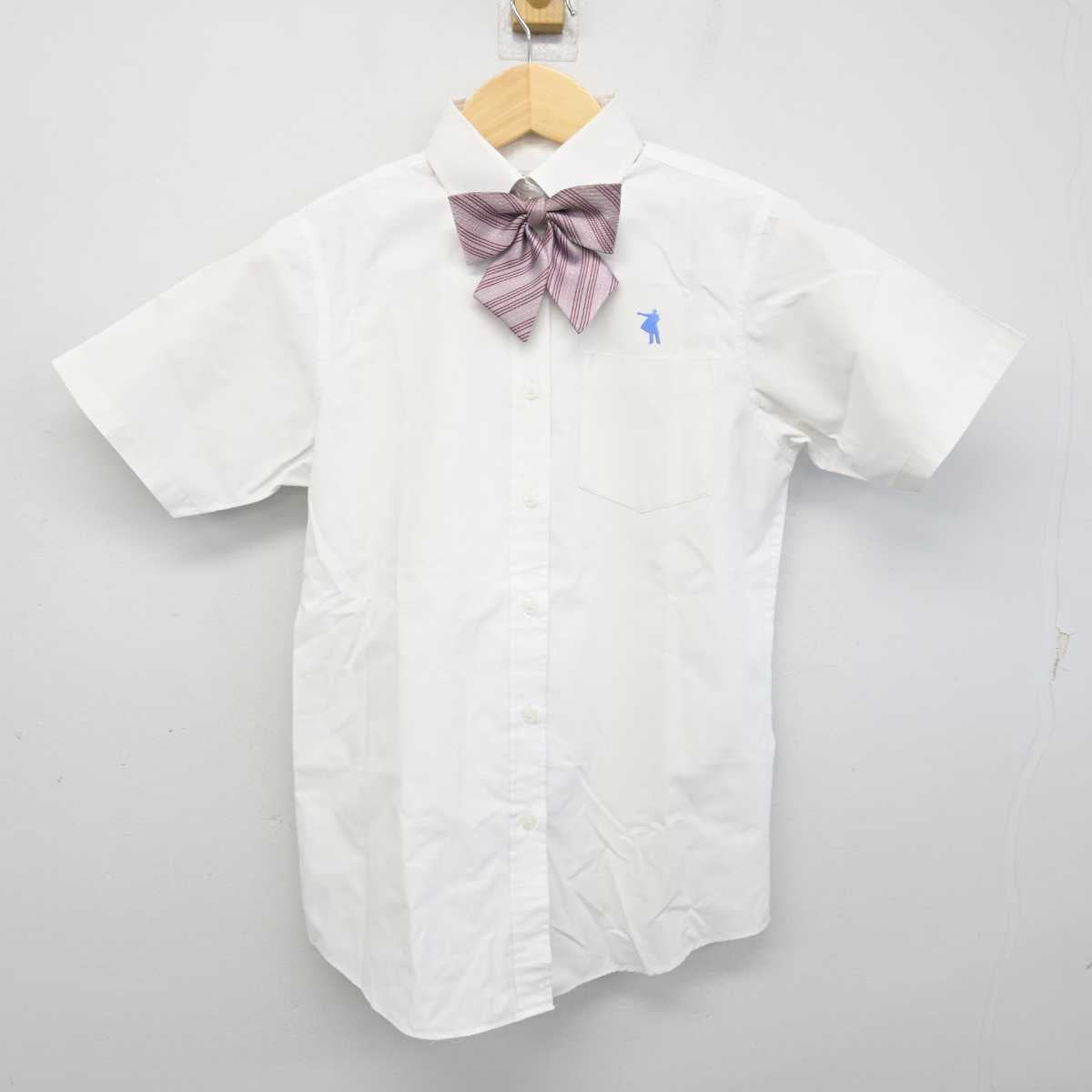 【中古】 クラーク記念国際高等学校 女子制服 4点 (シャツ・スカート) sf053904