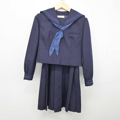 【中古】神奈川県 宮崎中学校 女子制服 3点 (セーラー服・ジャンパースカート) sf053917