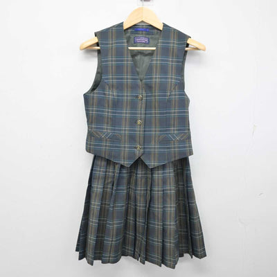 【中古】北海道 札幌西陵高等学校 女子制服 4点 (ブレザー・ベスト・スカート) sf053918