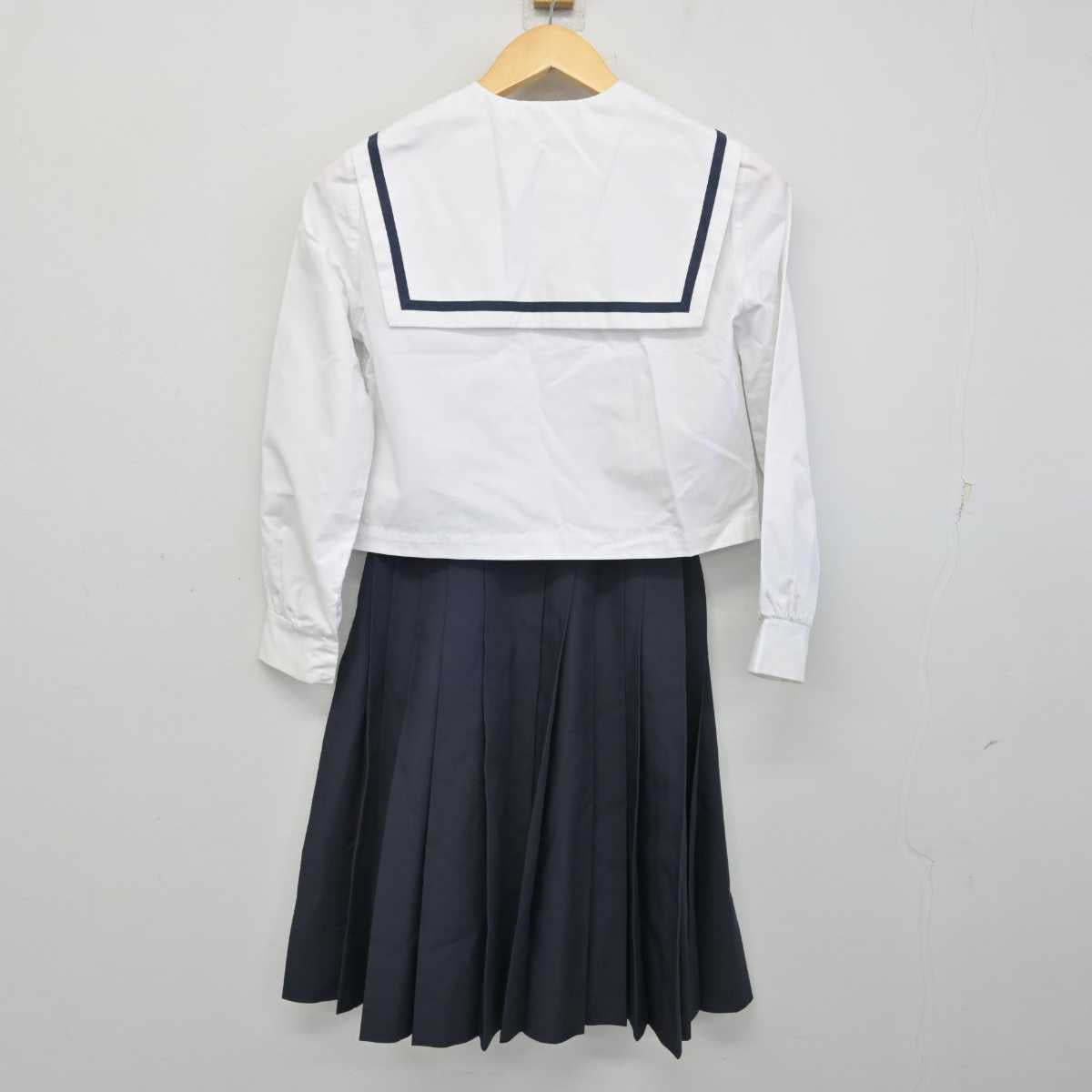 【中古】滋賀県 彦根市立東中学校 女子制服 3点 (セーラー服・スカート) sf053924