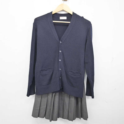 【中古】北海道 札幌平岸高等学校 女子制服 4点 (ブレザー・ニット・スカート) sf053927