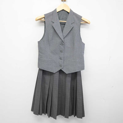 【中古】北海道 札幌平岸高等学校 女子制服 2点 (ベスト・スカート) sf053928