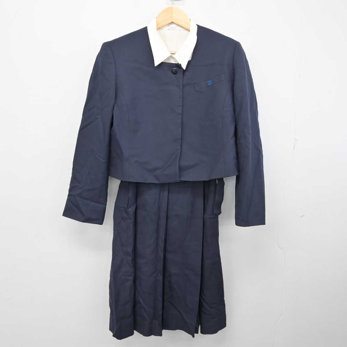 【中古】東京都 東京純心女子中学・高等学校 女子制服 4点 (ブレザー・ニット・シャツ・ジャンパースカート) sf053931