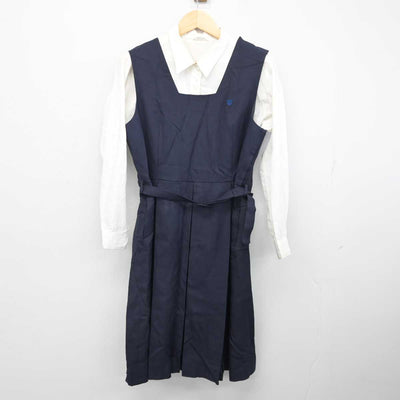 【中古】東京都 東京純心女子中学・高等学校 女子制服 4点 (ブレザー・ニット・シャツ・ジャンパースカート) sf053931