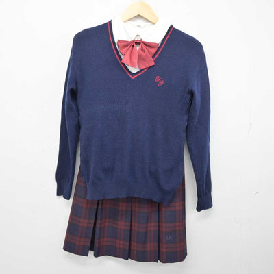 【中古】埼玉県 浦和学院高等学校 女子制服 6点 (ブレザー・ニット・シャツ・スカート) sf053938