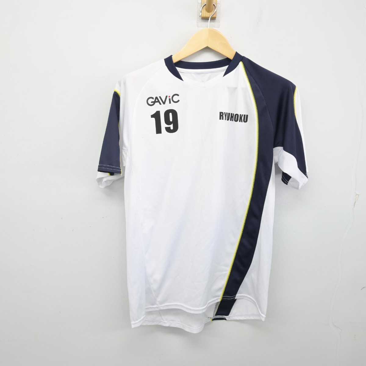 【中古】愛知県 竜北中学校/サッカー部ユニフォーム 男子制服 1点 (部活ユニフォーム 上) sf053944