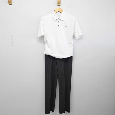 【中古】愛知県 山本学園情報文化専門学校 男子制服 2点 (シャツ・ズボン) sf053946