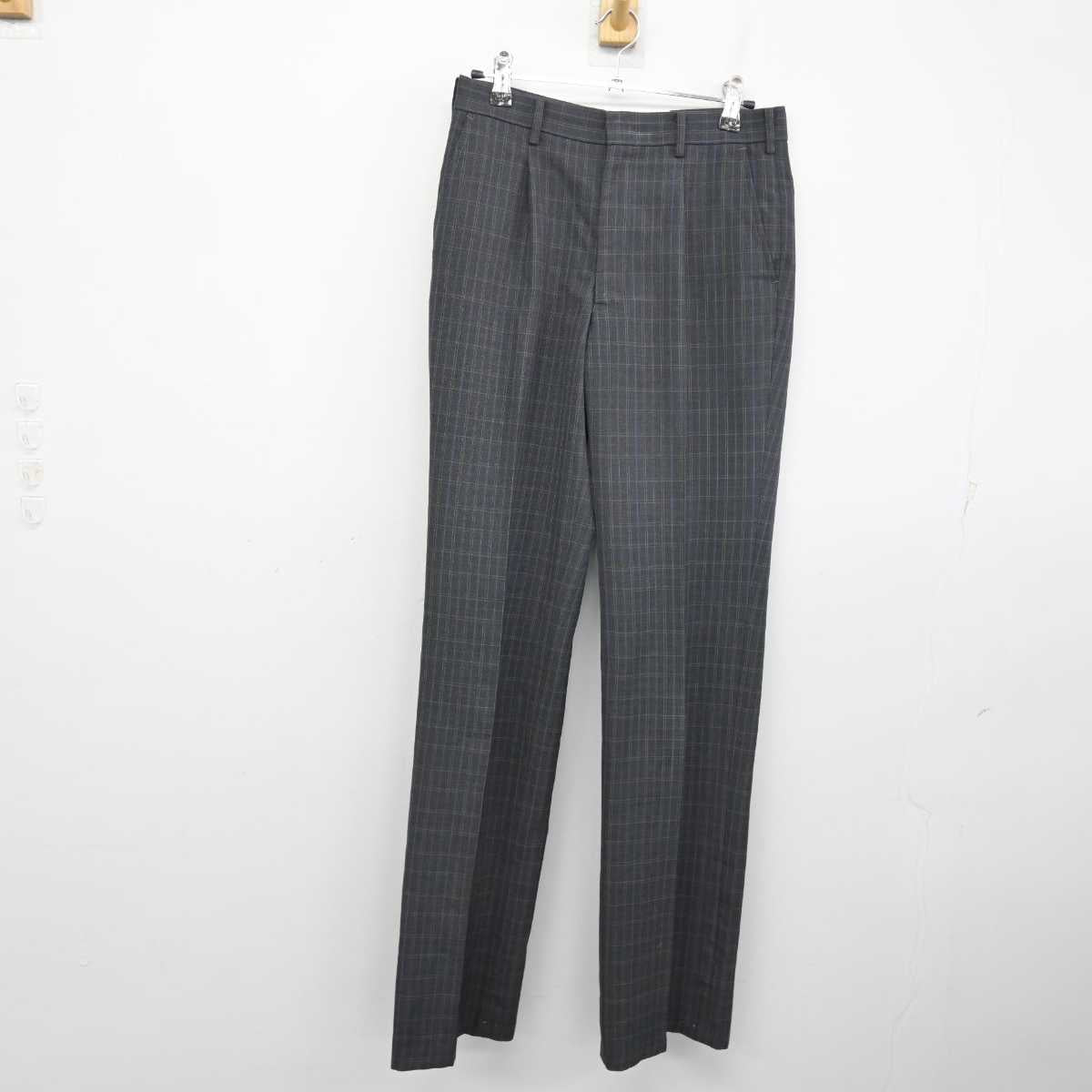 【中古】愛知県 山本学園情報文化専門学校 男子制服 2点 (シャツ・ズボン) sf053946