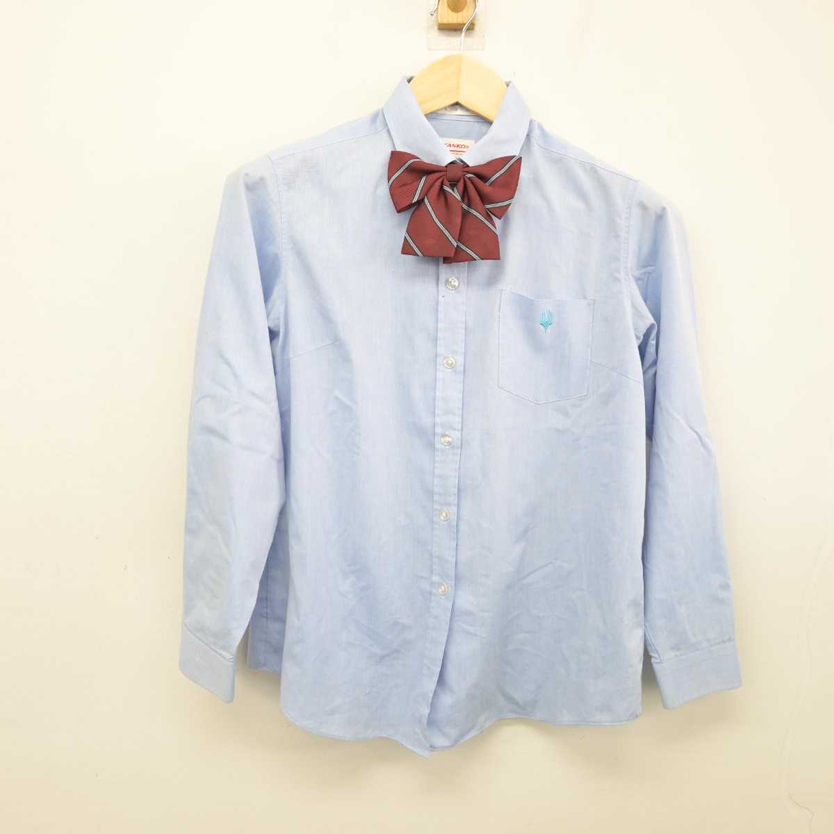 【中古】大阪府 大阪学芸高等学校 女子制服 5点 (ブレザー・ニット・シャツ・スカート) sf053953