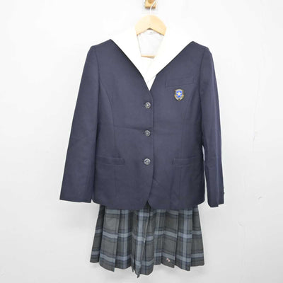 【中古】滋賀県 長浜北星高等学校 女子制服 3点 (ブレザー・ブラウス・スカート) sf053963