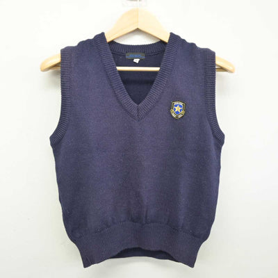 【中古】滋賀県 長浜北星高等学校 女子制服 2点 (ニット・ニットベスト) sf053964