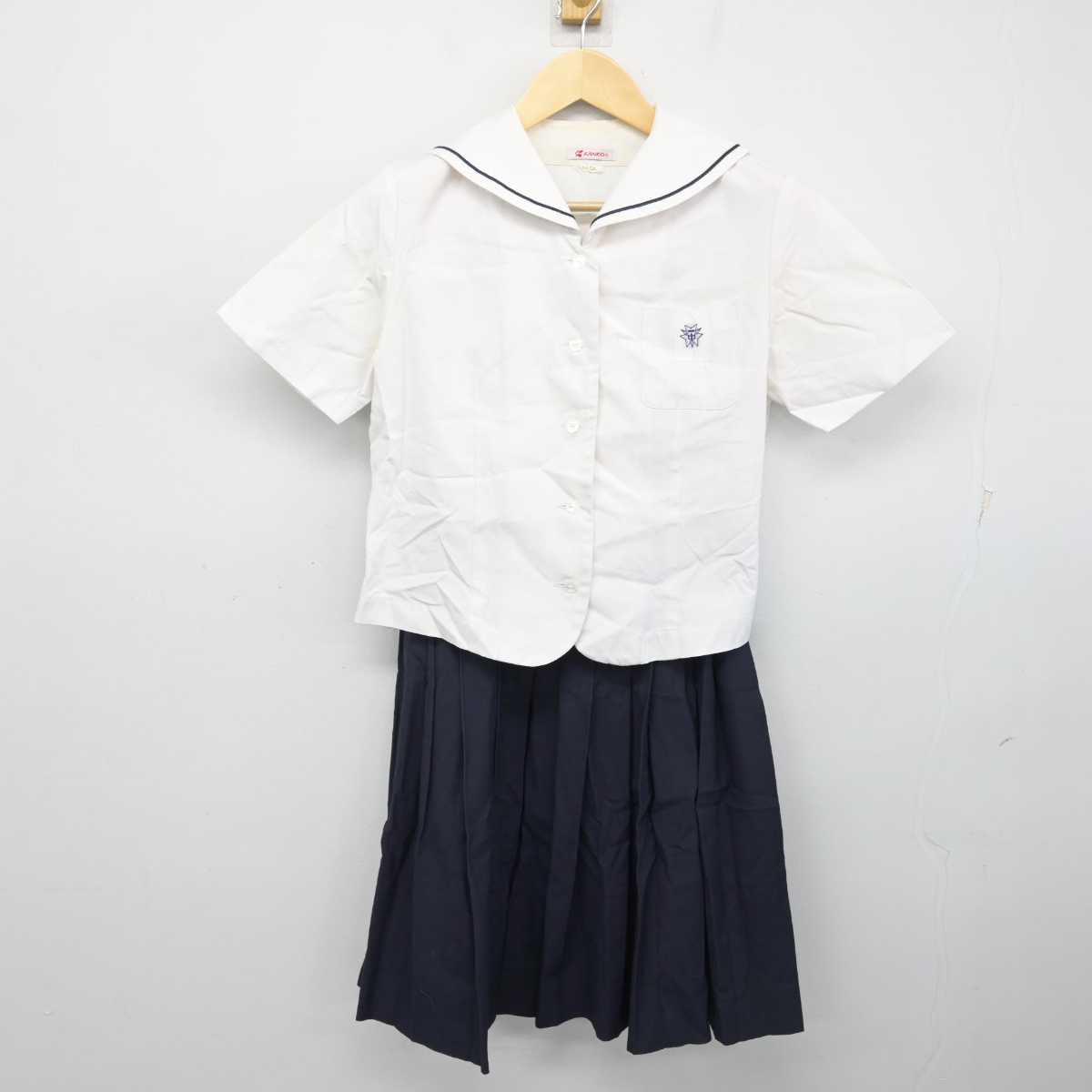 【中古】東京都 清新第一中学校 女子制服 2点 (ブラウス・スカート) sf053983