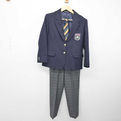 【中古】東京都 大坂上中学校 女子制服 5点 (ブレザー・ズボン・ズボン) sf053988