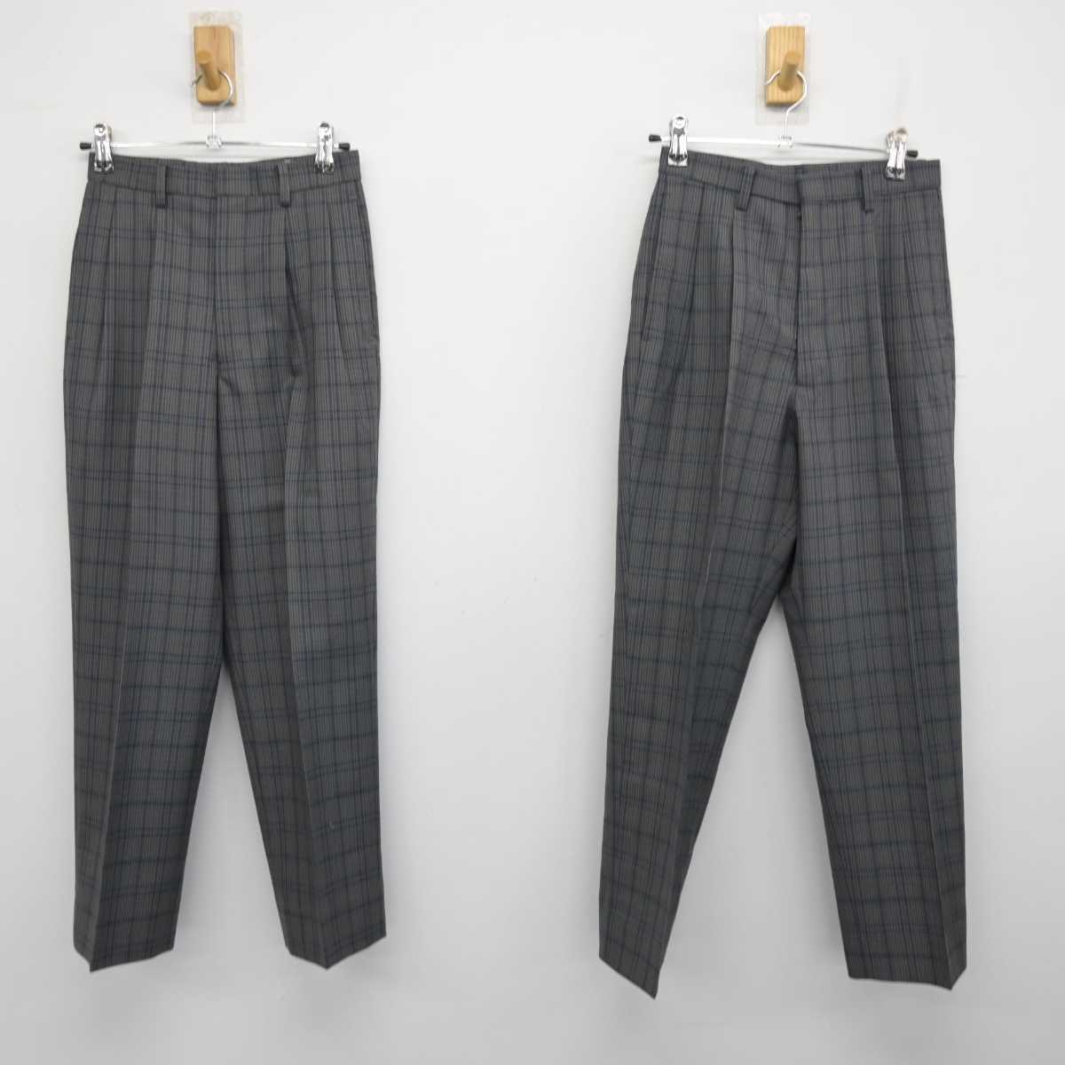 【中古】東京都 大坂上中学校 女子制服 5点 (ブレザー・ズボン・ズボン) sf053988