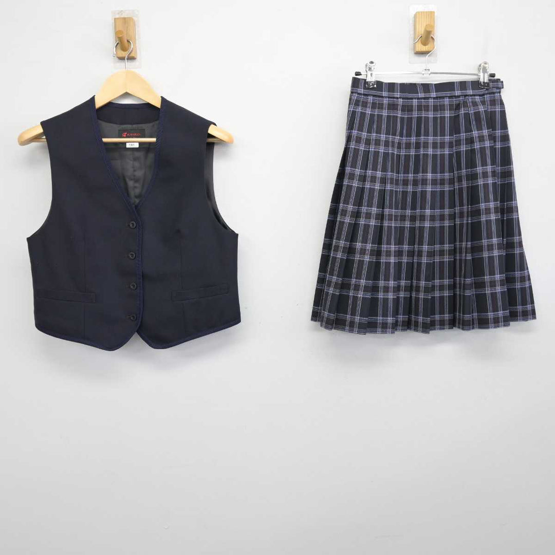 中古】大阪府 賢明学院高等学校/旧制服 女子制服 2点 (ベスト・スカート) sf053991 | 中古制服通販パレイド