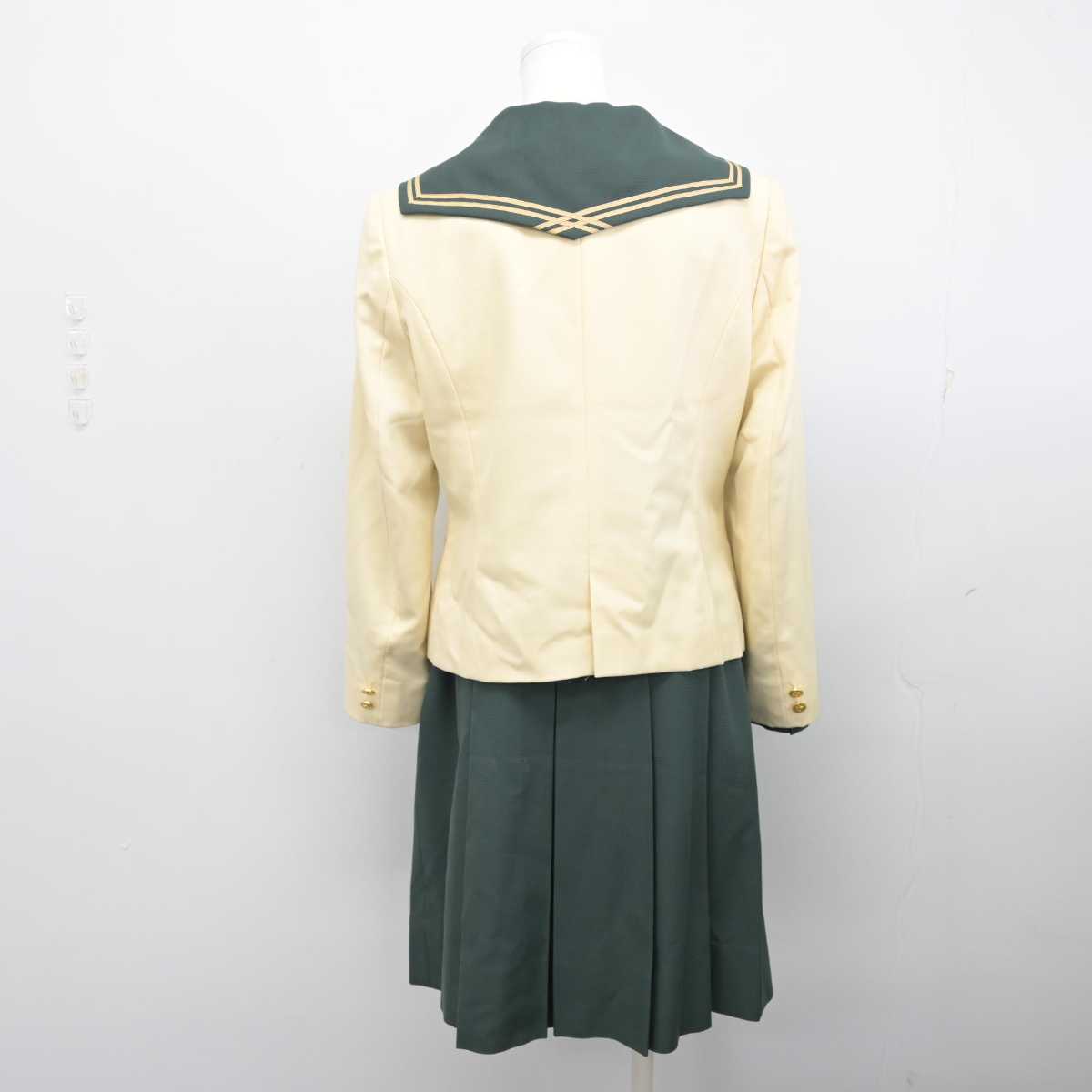 【中古】福島県 須賀川桐陽高等学校 女子制服 4点 (ブレザー・セーラー服・スカート) sf053994