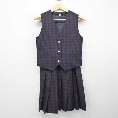 【中古】高知県 山田高等学校 女子制服 3点 (ブレザー・ベスト・スカート) sf053997