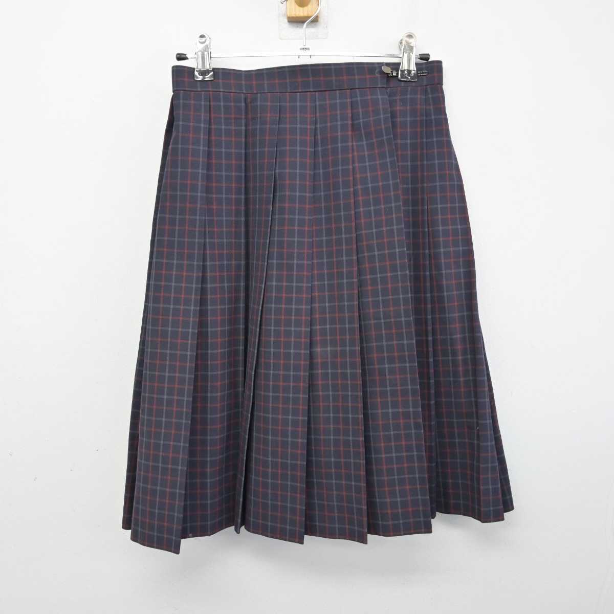 【中古】高知県 山田高等学校 女子制服 2点 (ベスト・スカート) sf053998