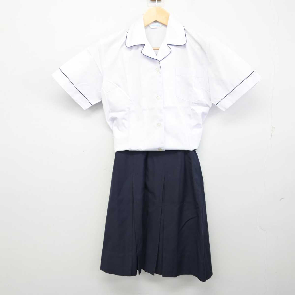 【中古】大阪府 西寝屋川高等学校 女子制服 3点 (シャツ・シャツ・スカート) sf054001