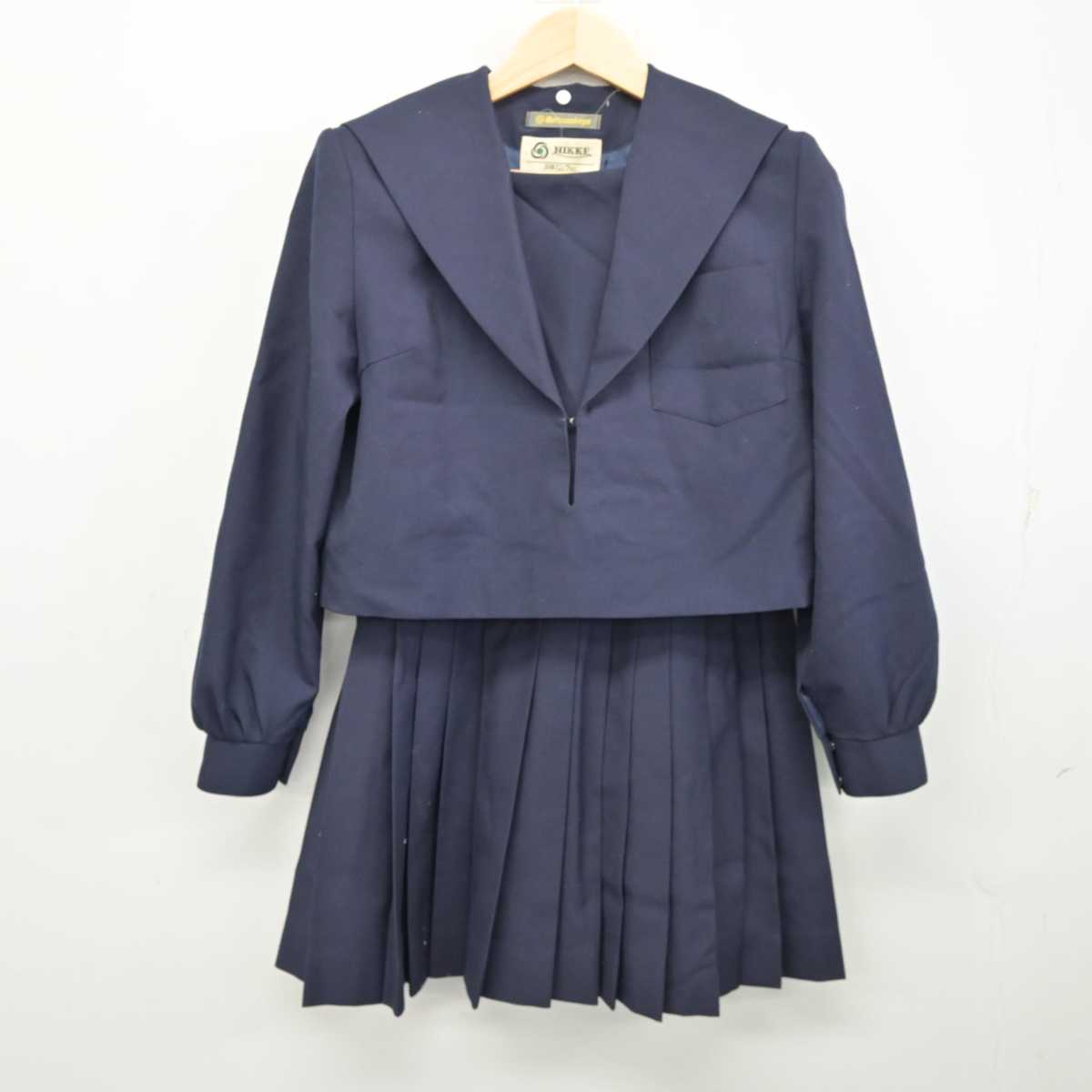 【中古】愛知県 天白高等学校 女子制服 2点 (セーラー服・スカート) sf054002