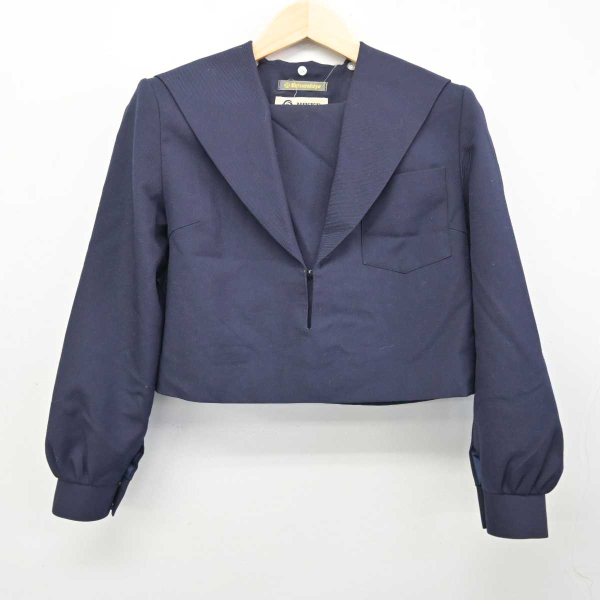 【中古】愛知県 天白高等学校 女子制服 2点 (セーラー服・スカート) sf054002