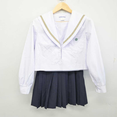 【中古】愛知県 天白高等学校 女子制服 2点 (セーラー服・スカート) sf054004