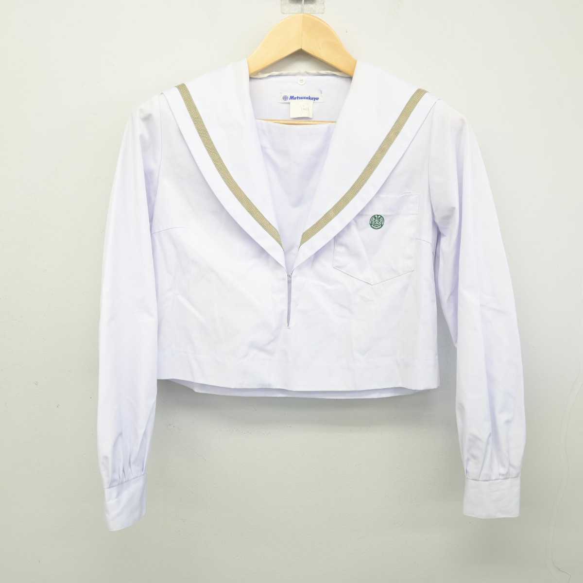 【中古】愛知県 天白高等学校 女子制服 2点 (セーラー服・スカート) sf054004