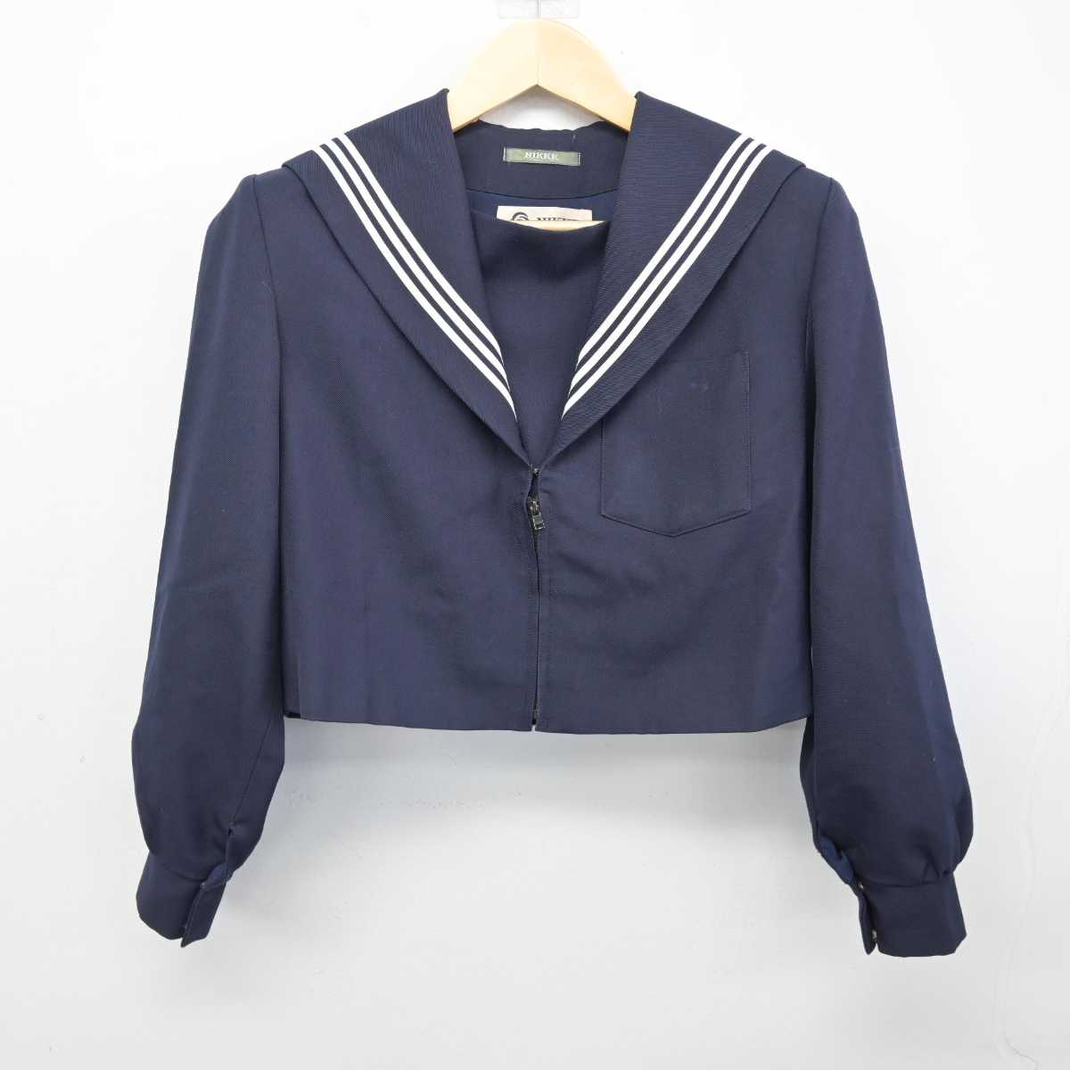 【中古】愛知県 桜山中学校 女子制服 2点 (セーラー服・スカート) sf054007