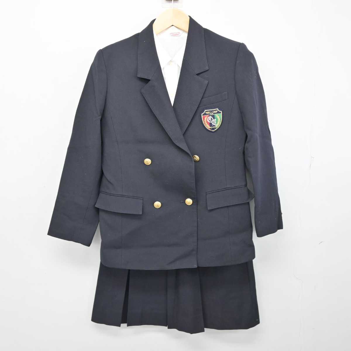 【中古】埼玉県 大宮商業高等学校 女子制服 3点 (ブレザー・シャツ・スカート) sf054022