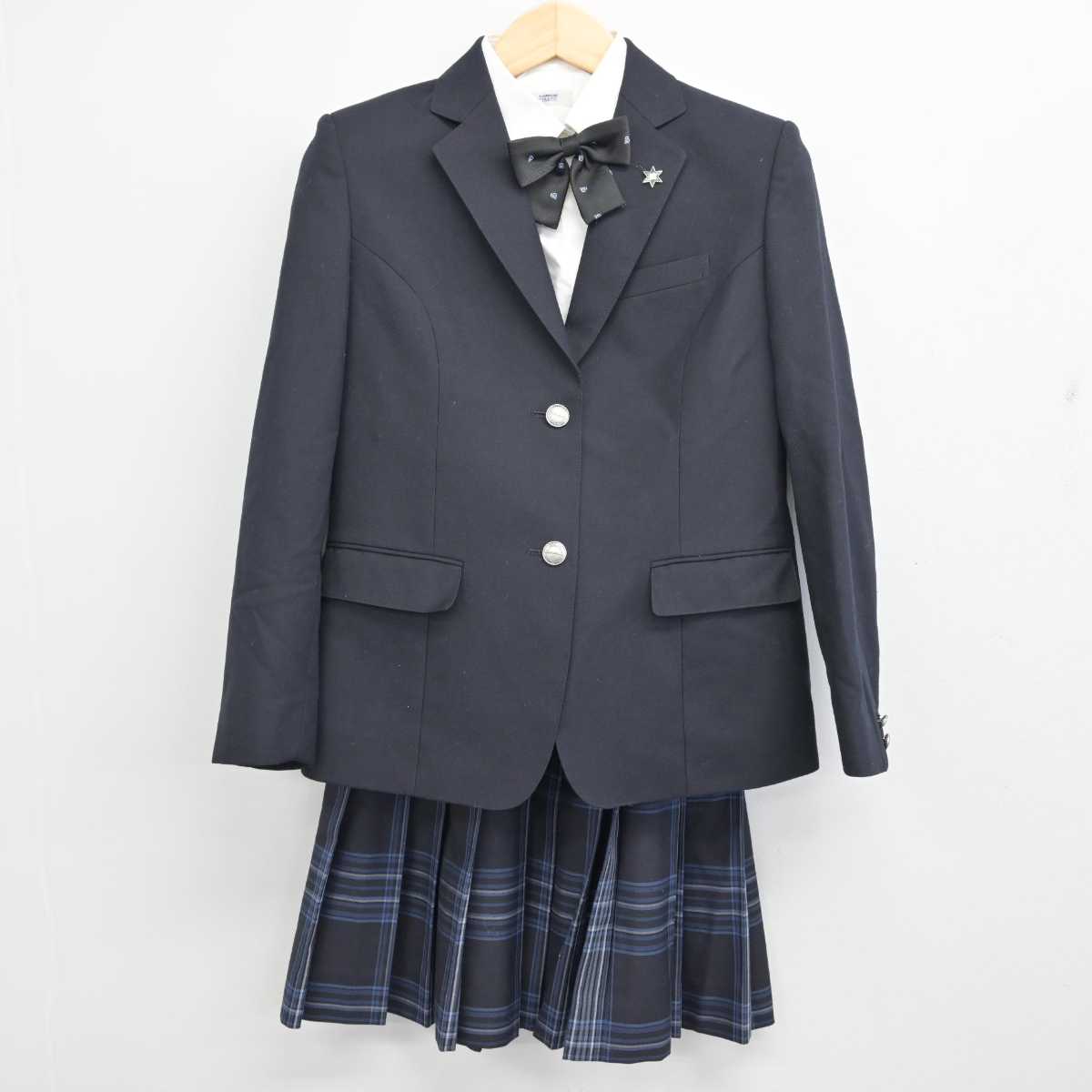 【中古】大阪府 住吉高等学校 女子制服 5点 (ブレザー・シャツ・スカート) sf054025