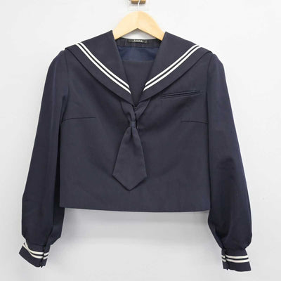 【中古】静岡県 原里中学校 女子制服 2点 (セーラー服・スカート) sf054036