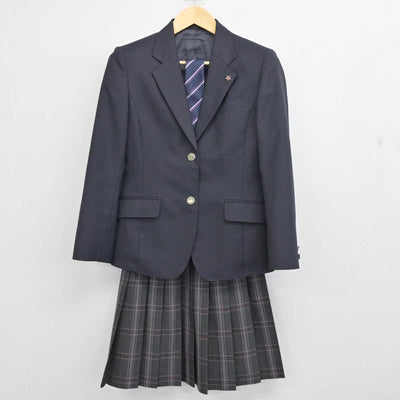 【中古】神奈川県 厚木西高等学校 女子制服 5点 (ブレザー・スカート) sf054037