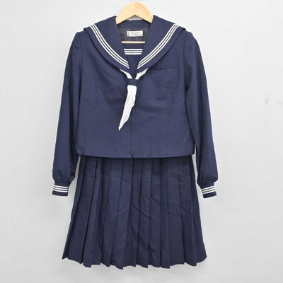 【中古】秋田県 大曲中学校 女子制服 3点 (セーラー服・スカート) sf054046