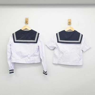 【中古】秋田県 大曲中学校 女子制服 4点 (セーラー服・セーラー服・スカート) sf054047