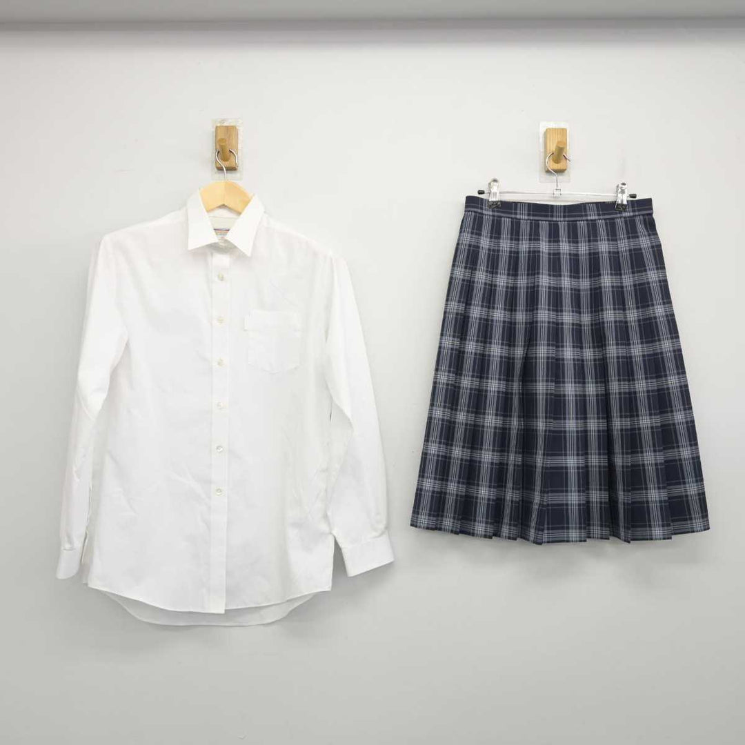 中古】埼玉県 花咲徳栄高等学校 女子制服 2点 (シャツ・スカート