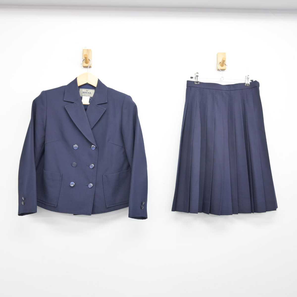 【中古】岐阜県 岐山高等学校 女子制服 3点 (ブレザー・スカート・スカート) sf054096