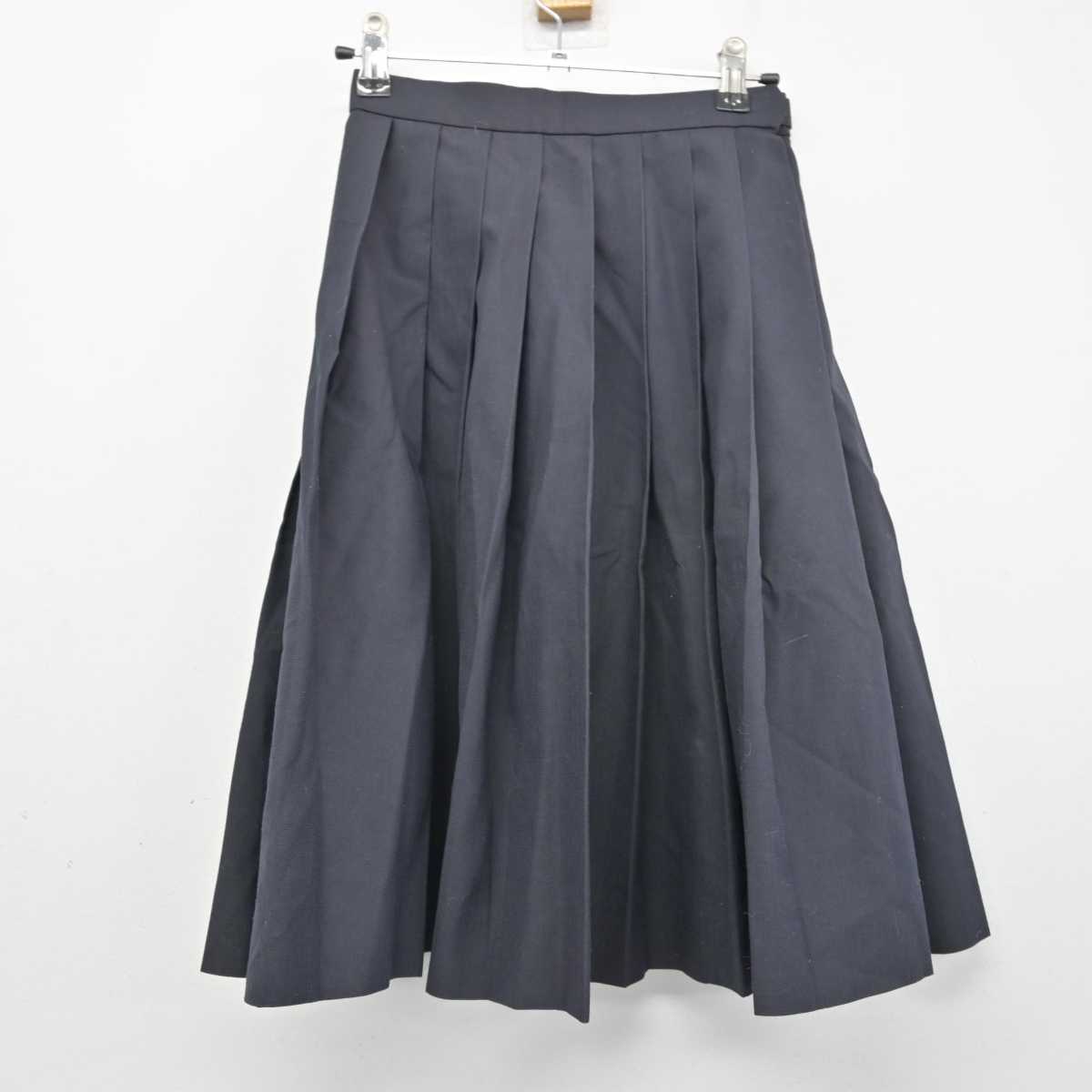 【中古】京都府 京都文教中学校・高等学校 女子制服 2点 (シャツ・スカート) sf054101