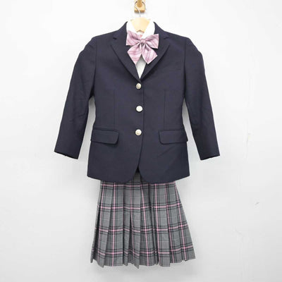 【中古】 クラーク記念国際高等学校 女子制服 4点 (ブレザー・シャツ・スカート) sf054102